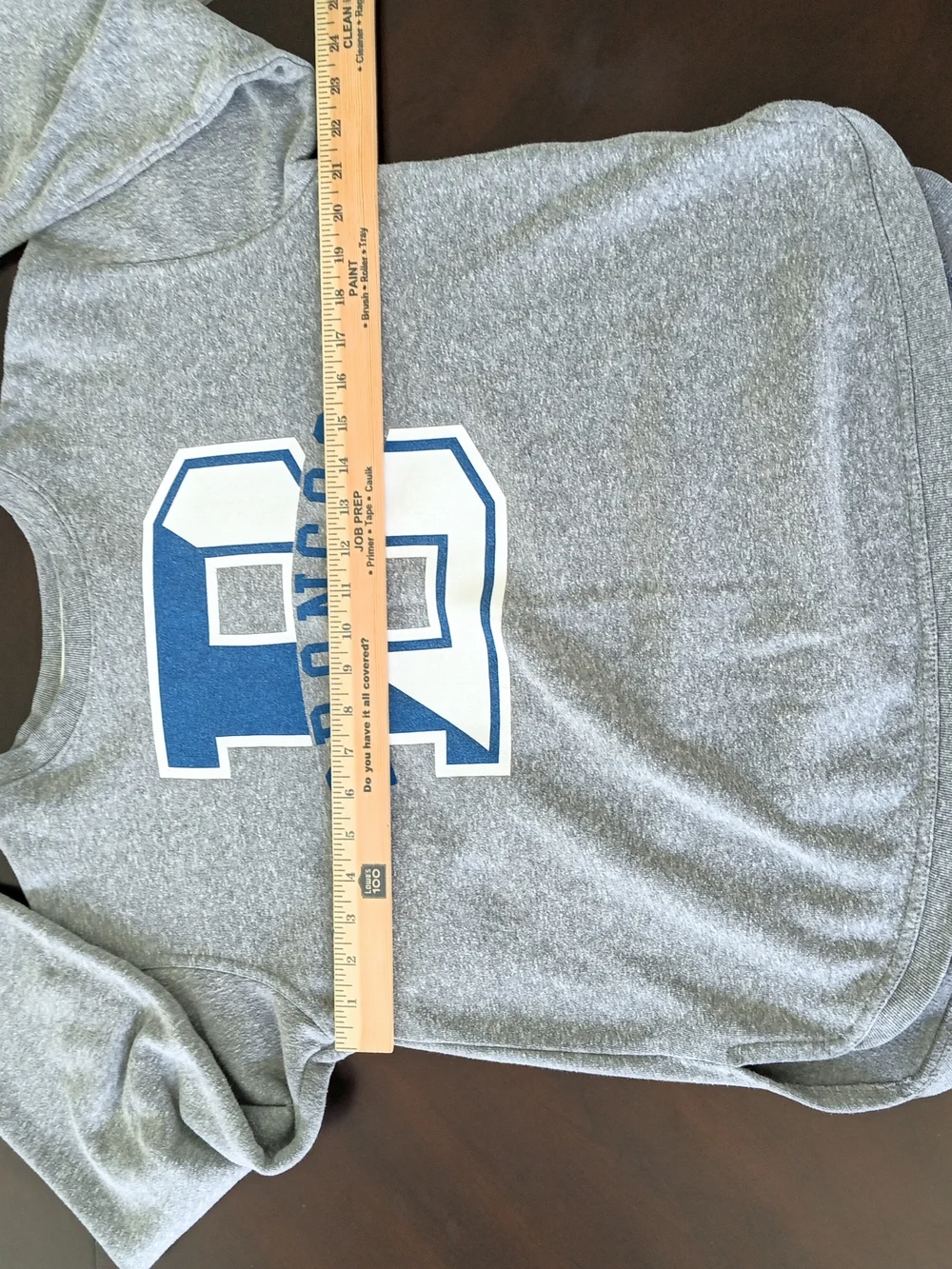 League Boise State Broncos Gray Men's NCAA Vintage Sweatshirt Size Medium
